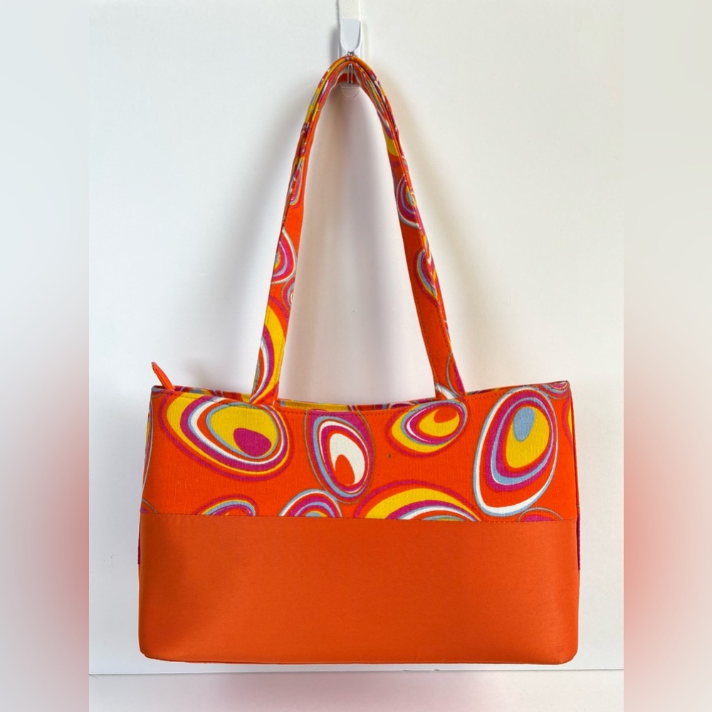 kate spade Orange & Pink Canvas Bow Tote - Picture 4 of 15